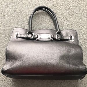 Silver Leather Michael Kors handbag